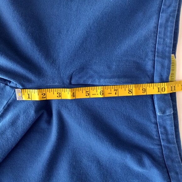 Sigrid Olsen Signature Capri Pants Women's 14 Blue Stretch Cotton Blend Twill - Picture 8 of 10